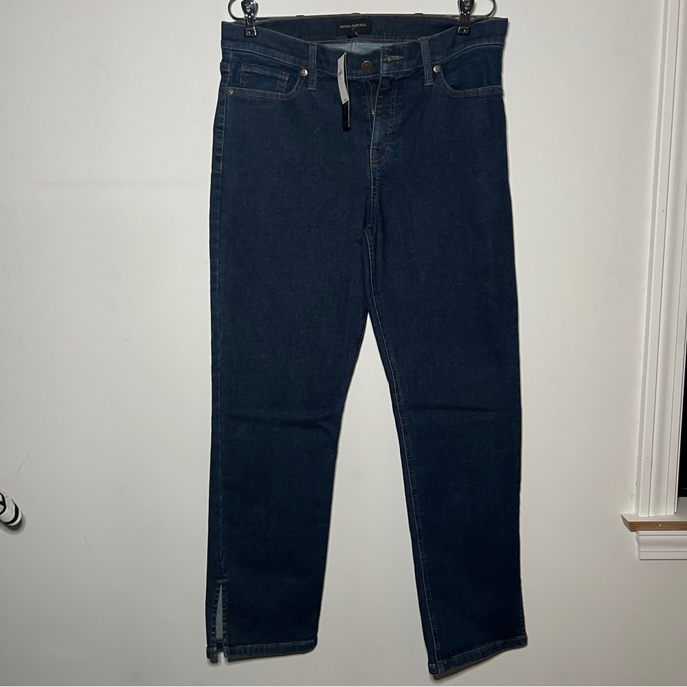 Banana Republic Blue Flare Wide Leg Jeans